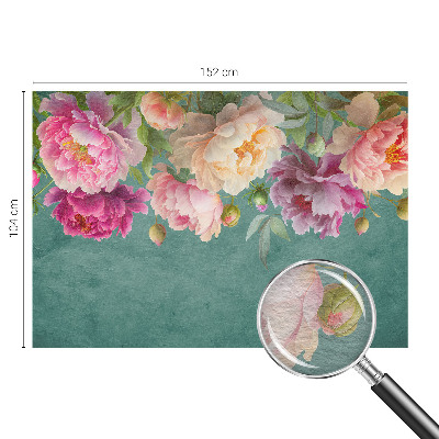 Wall mural for living room with a floral elegance design