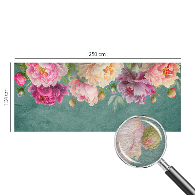 Wall mural for living room with a floral elegance design