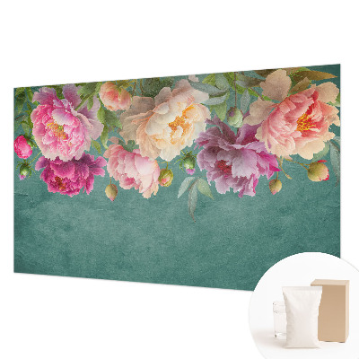 Wall mural for living room with a floral elegance design