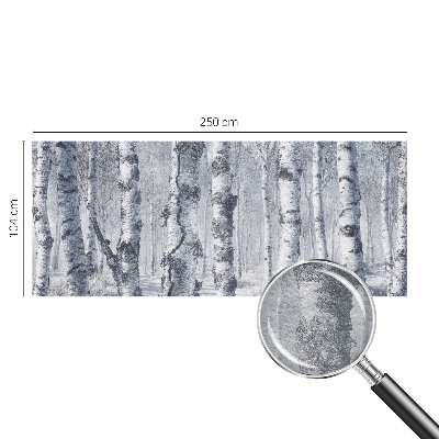 Photo wall mural with a frosty nature scene