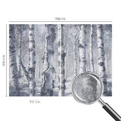 Photo wall mural Frosty nature