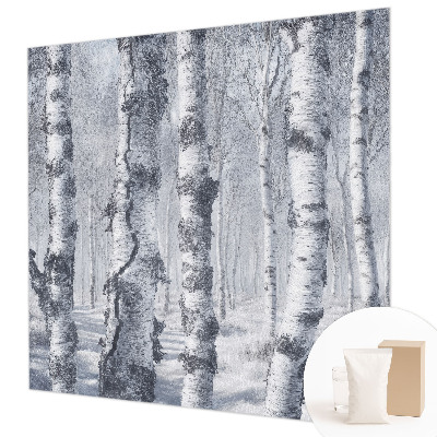 Photo wall mural with a frosty nature scene