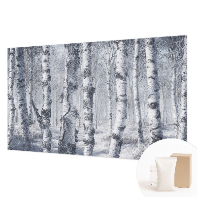 Photo wall mural with a frosty nature scene