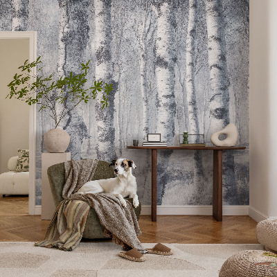 Photo wall mural with a frosty nature scene