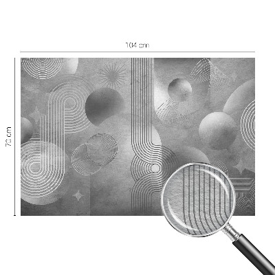 Wall mural for bedroom featuring an abstract elegant design