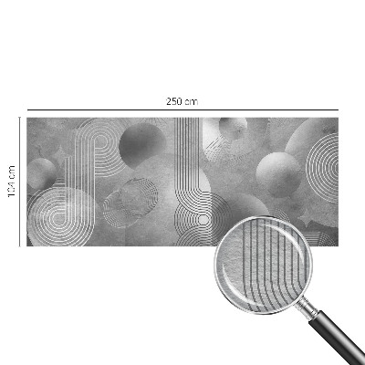 Wall mural for bedroom featuring an abstract elegant design