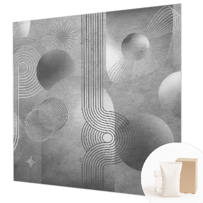 Wall mural for bedroom featuring an abstract elegant design