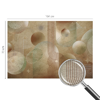 Wallpaper mural for living room Geometric pattern