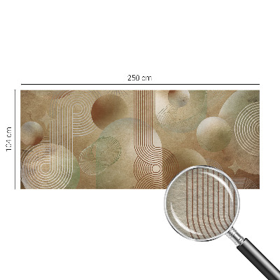 Wallpaper mural for living room with a geometric pattern