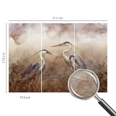 Bedroom wall mural wallpaper Elegant birds