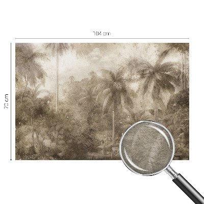 Large wall mural wallpaper with an exotic landscape design