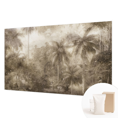 Large wall mural wallpaper with an exotic landscape design