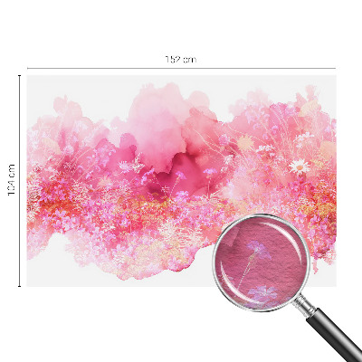 Modern wall mural with a floral pattern