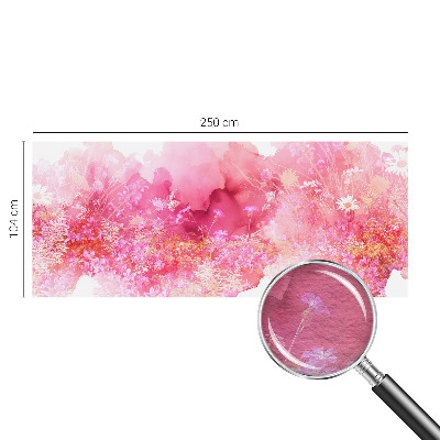 Modern wall mural with a floral pattern