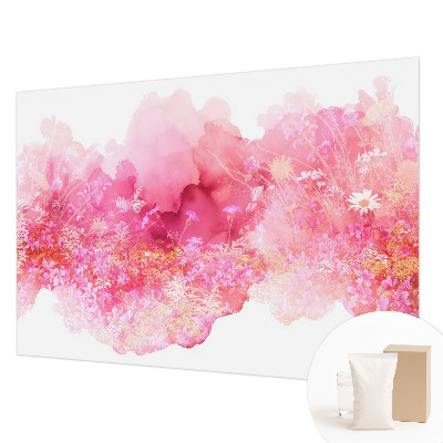 Modern wall mural with a floral pattern