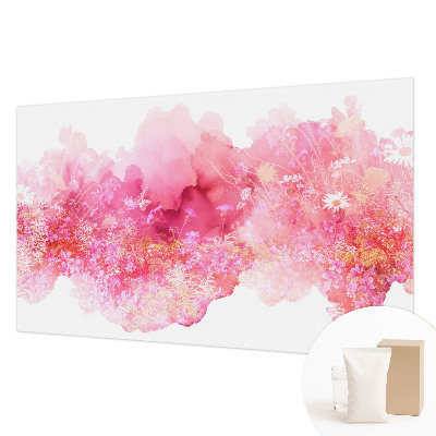 Modern wall mural with a floral pattern