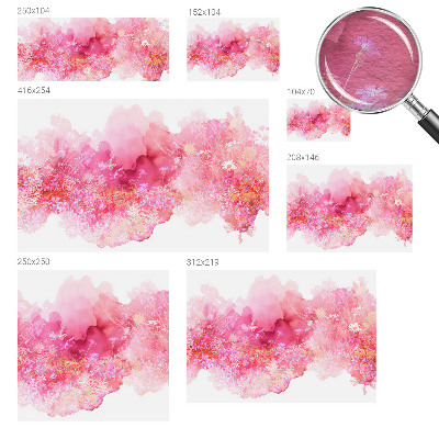 Modern wall mural with a floral pattern