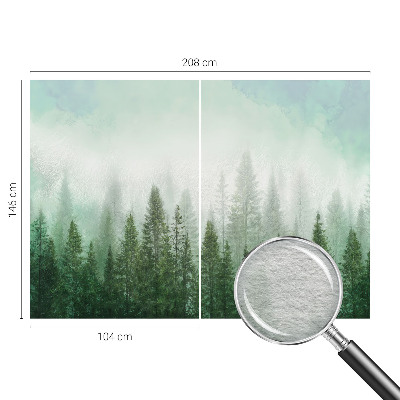 High quality photo wallpaper featuring a wolf in a forest scene