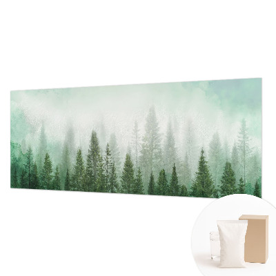 High quality photo wallpaper featuring a wolf in a forest scene