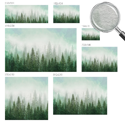 High quality photo wallpaper featuring a wolf in a forest scene