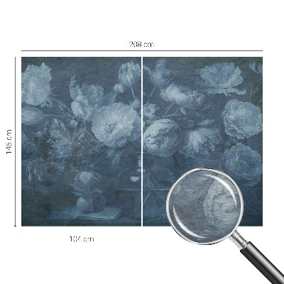 Premium wall mural for bedroom with a floral arrangement design