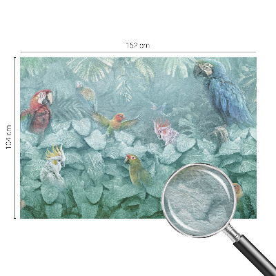 Decorative wall mural for living room Exotic birds