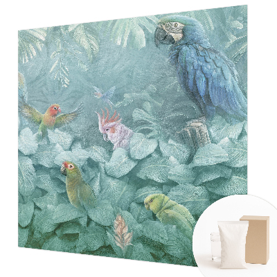 Decorative wall mural for living room Exotic birds
