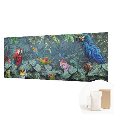 Non-woven wall mural with an exotic jungle design