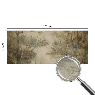 Photo wall mural depicting a forest scene