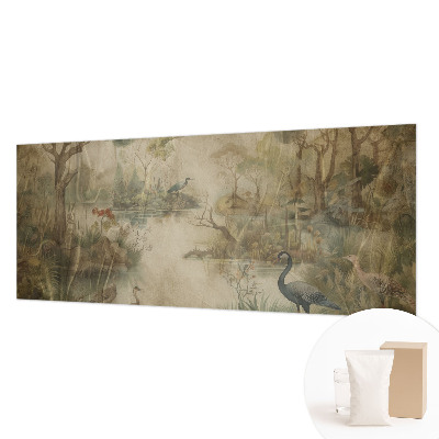 Photo wall mural depicting a forest scene