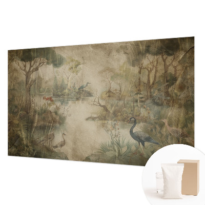 Photo wall mural depicting a forest scene