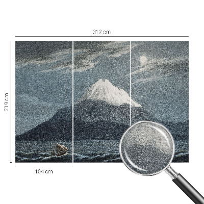 High quality photo wallpaper with a moonlit night motif