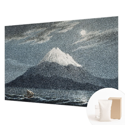 High quality photo wallpaper with a moonlit night motif