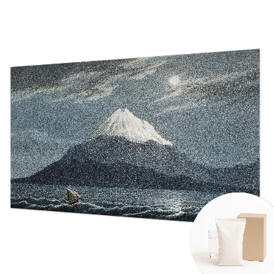 High quality photo wallpaper with a moonlit night motif