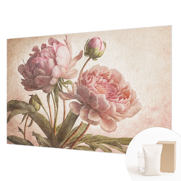 Wall mural for bedroom Delicate peonies
