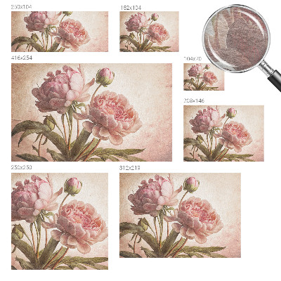 Wall mural for bedroom Delicate peonies