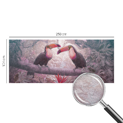 Wallpaper mural for living room featuring an exotic couple