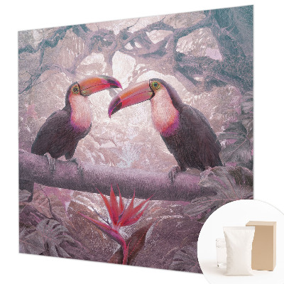 Wallpaper mural for living room featuring an exotic couple
