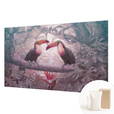 Wallpaper mural for living room featuring an exotic couple