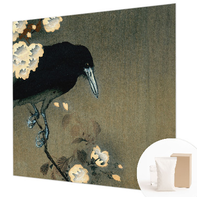 Large wallpaper mural featuring an exotic nature scene