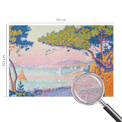 Large wall mural wallpaper with a colorful landscape design