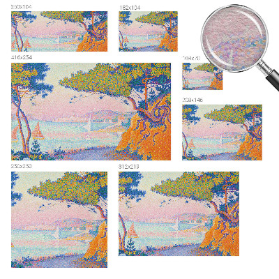 Large wall mural wallpaper with a colorful landscape design