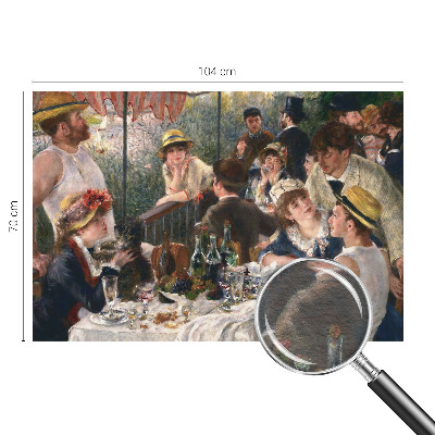 Large wall mural depicting a summer feast