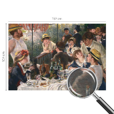 Large wall mural depicting a summer feast