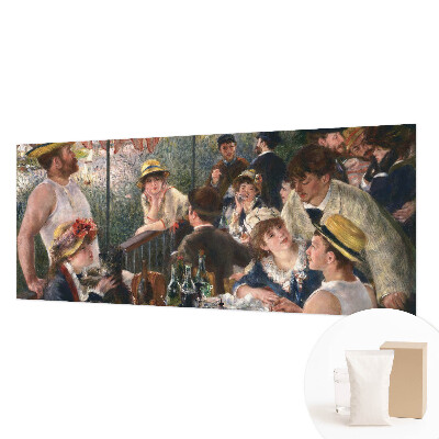 Large wall mural depicting a summer feast