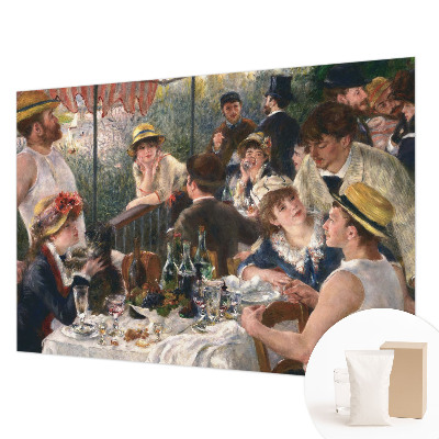 Large wall mural depicting a summer feast