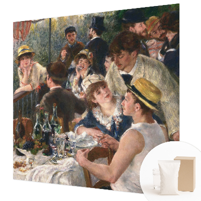 Large wall mural depicting a summer feast