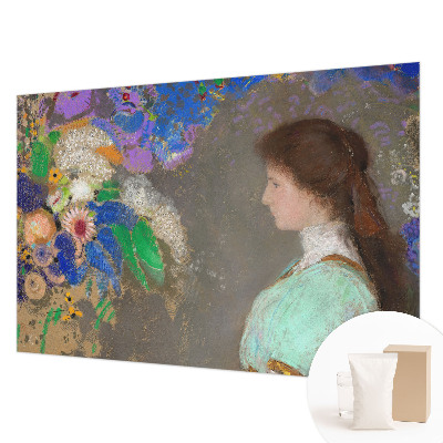 Custom size wall mural with a romantic scene