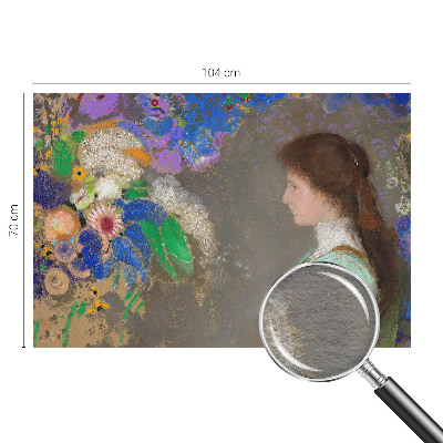 Custom size wall mural with a romantic scene