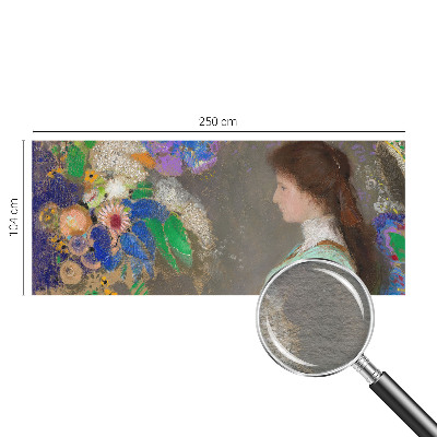 Custom size wall mural with a romantic scene
